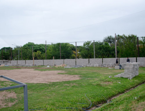 Desde el Área de Intendencia seguimos mejorando. Avances en el muro y dispenser de agua en todas las instalaciones